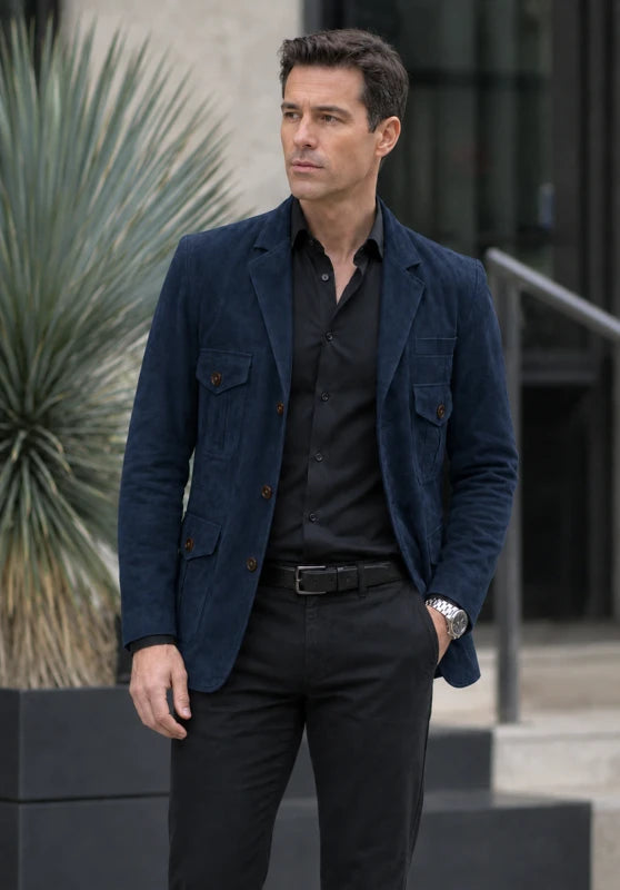 men suede jacket