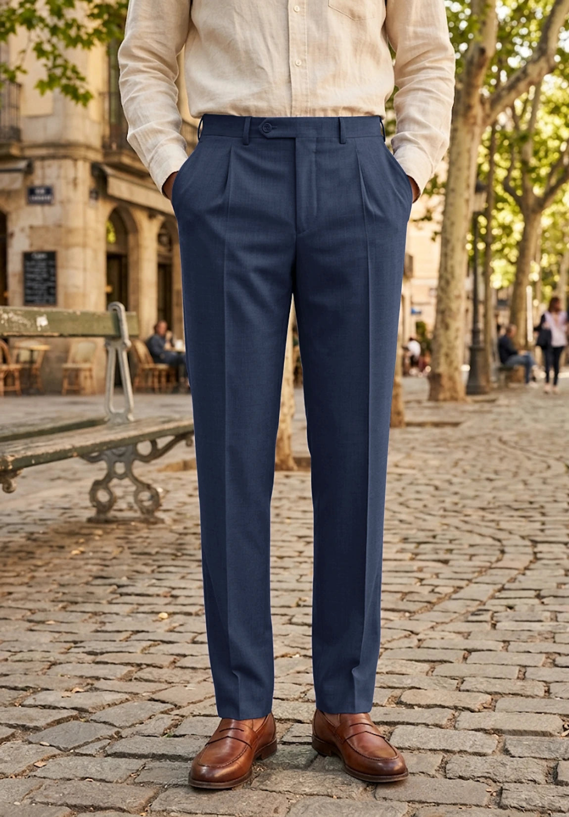Men's navy pants
