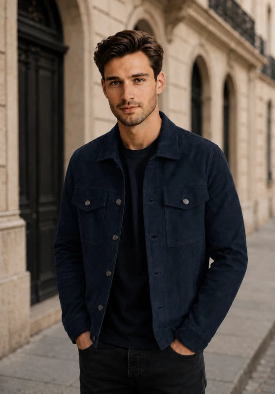 men suede jacket