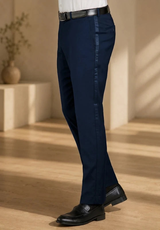 Men's navy suit pants