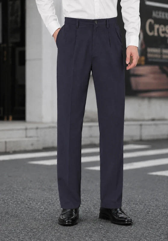 Men navy Suit Pants
