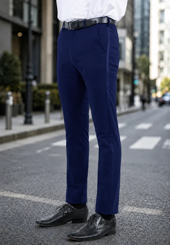 Men's navy suit pants