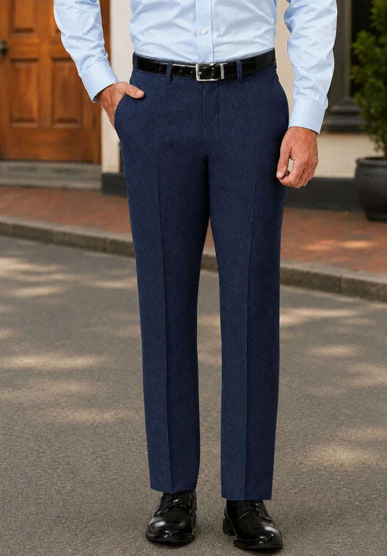 Men Linen Pants Navy