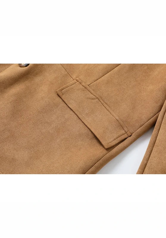men's suede blazer pocket 