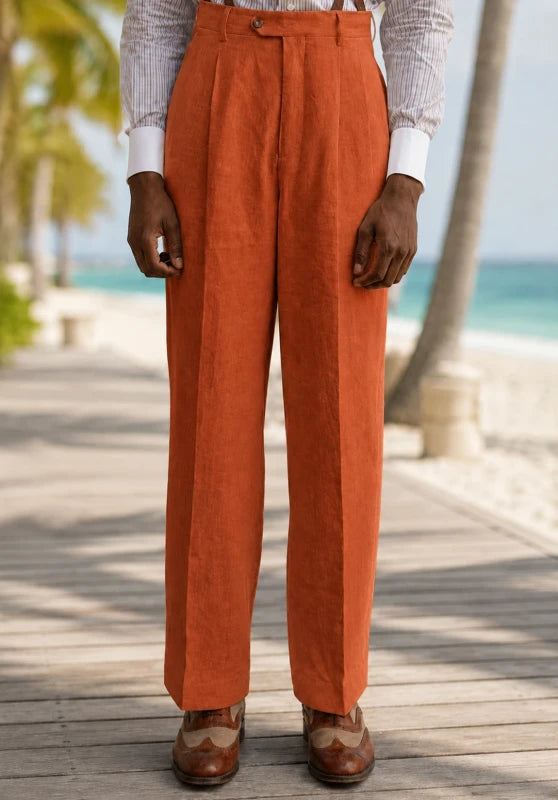 Men's orange pants