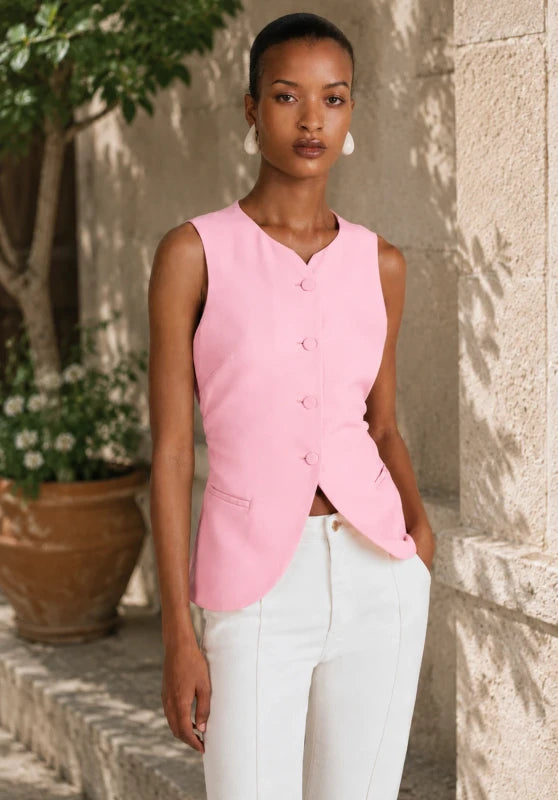 Women's pink vest 