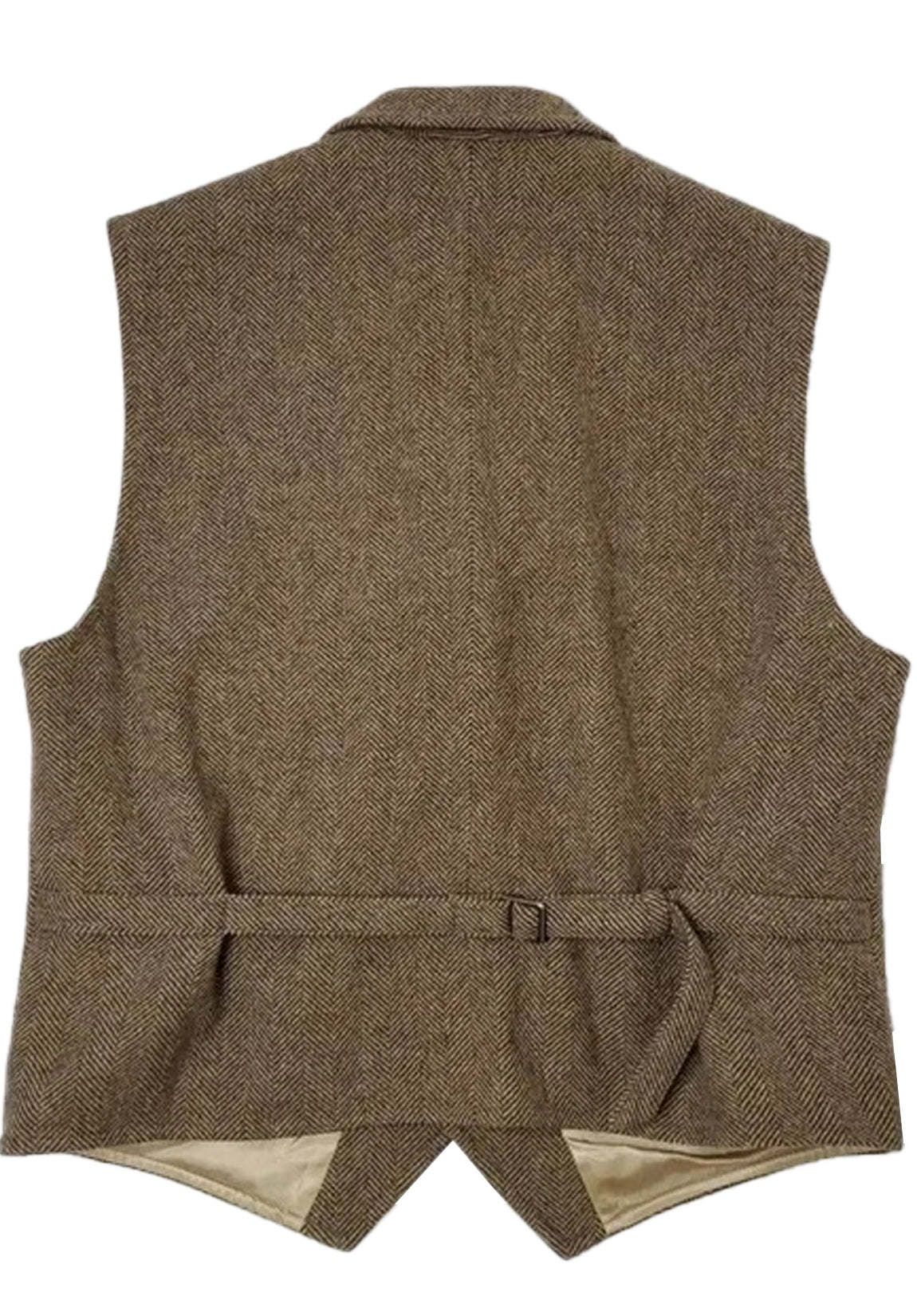 Men's gray tweed vest