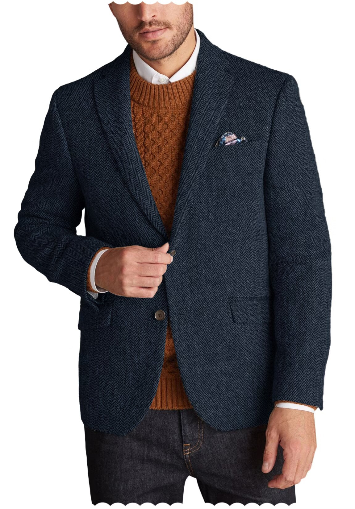 Men Tweed Jacket