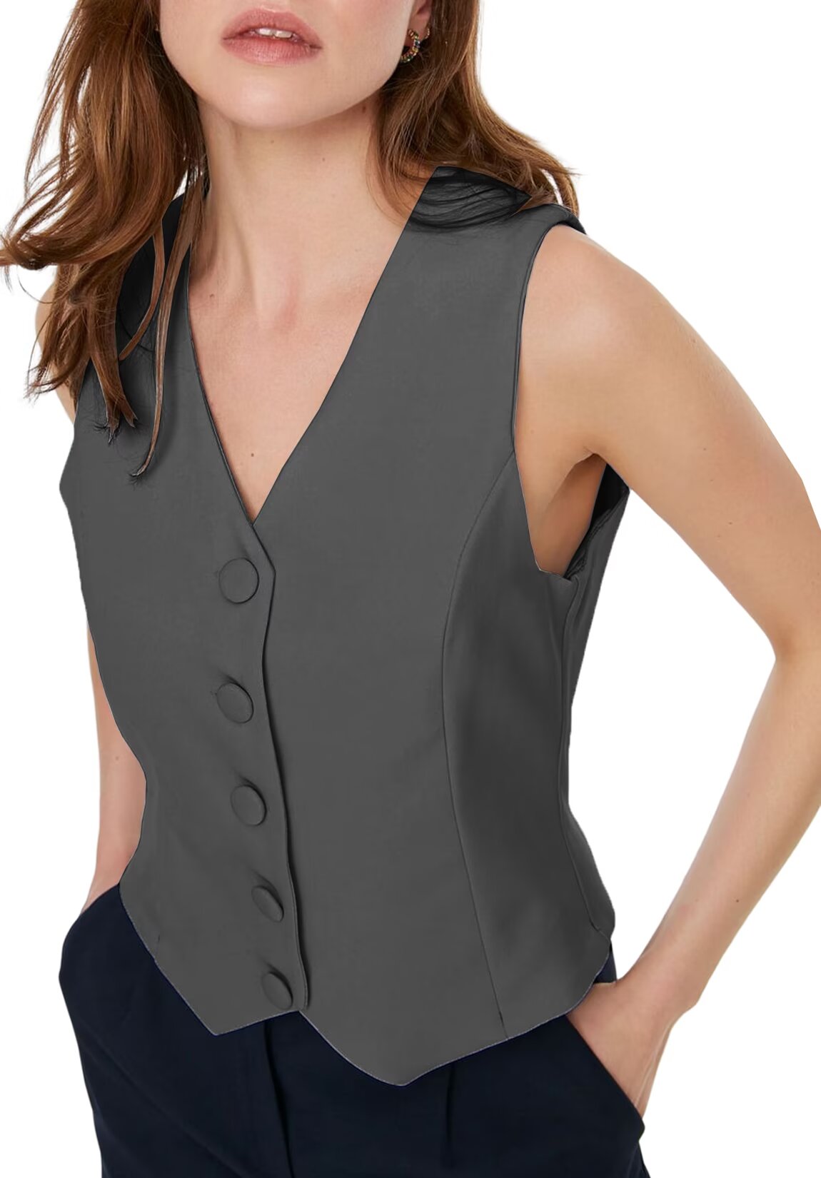 Women's grey vest 