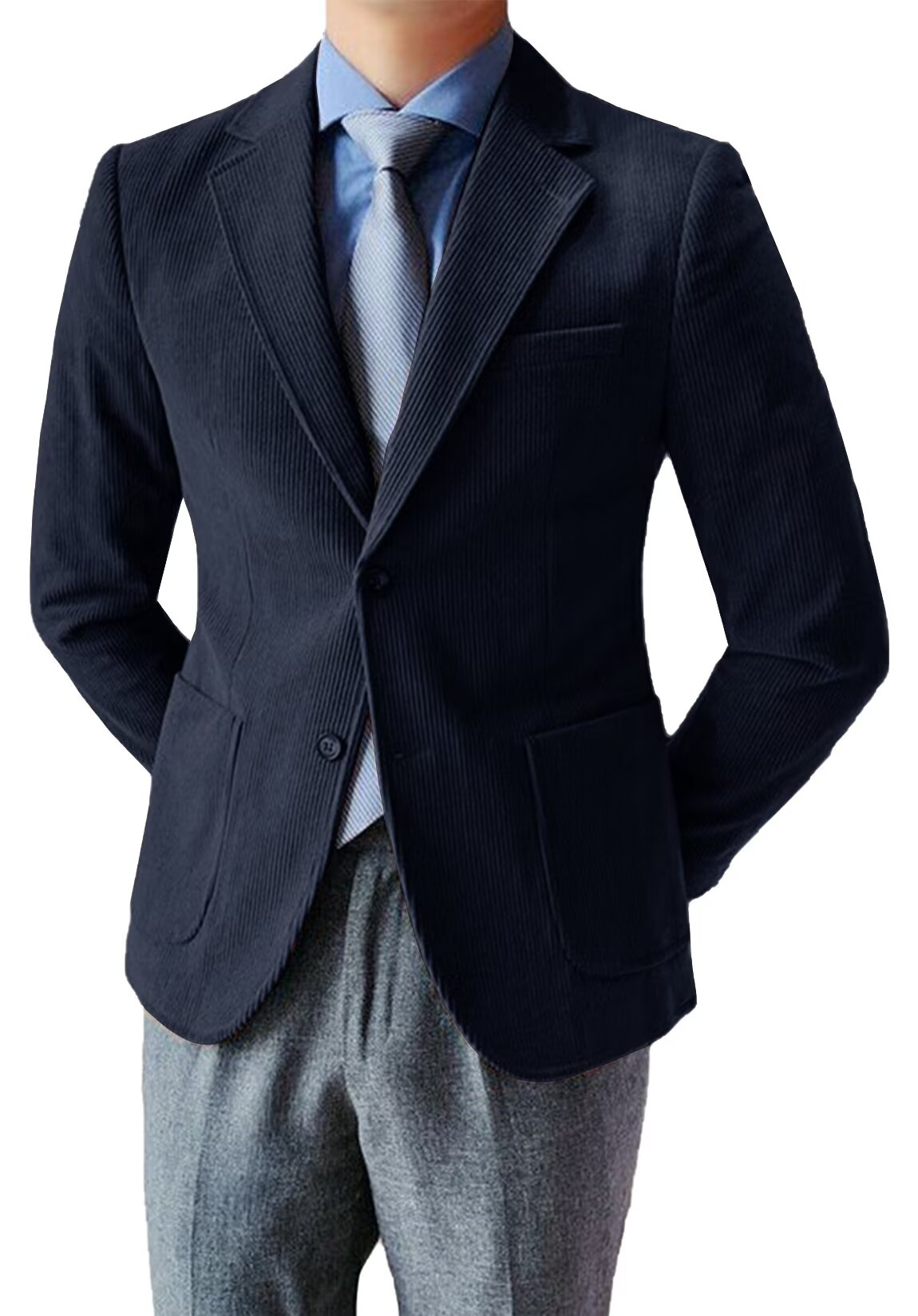 Men's navy corduroy jacket