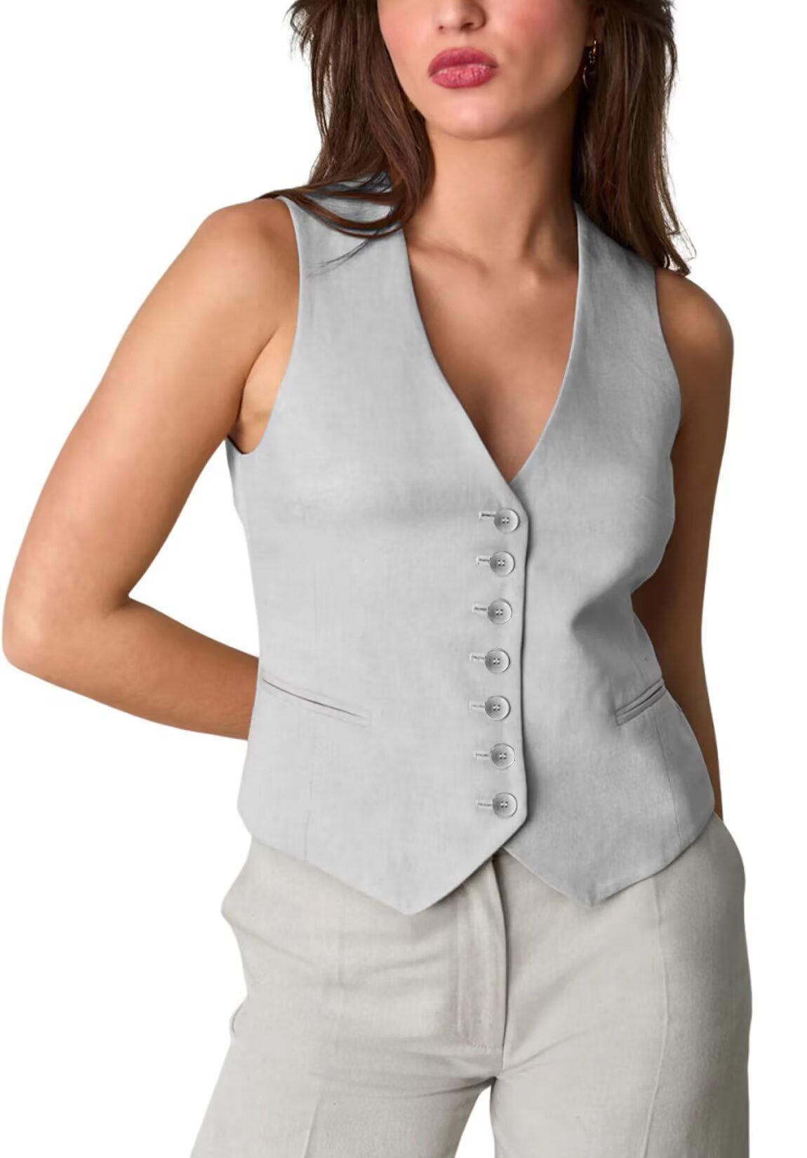 Women's grey vest 
