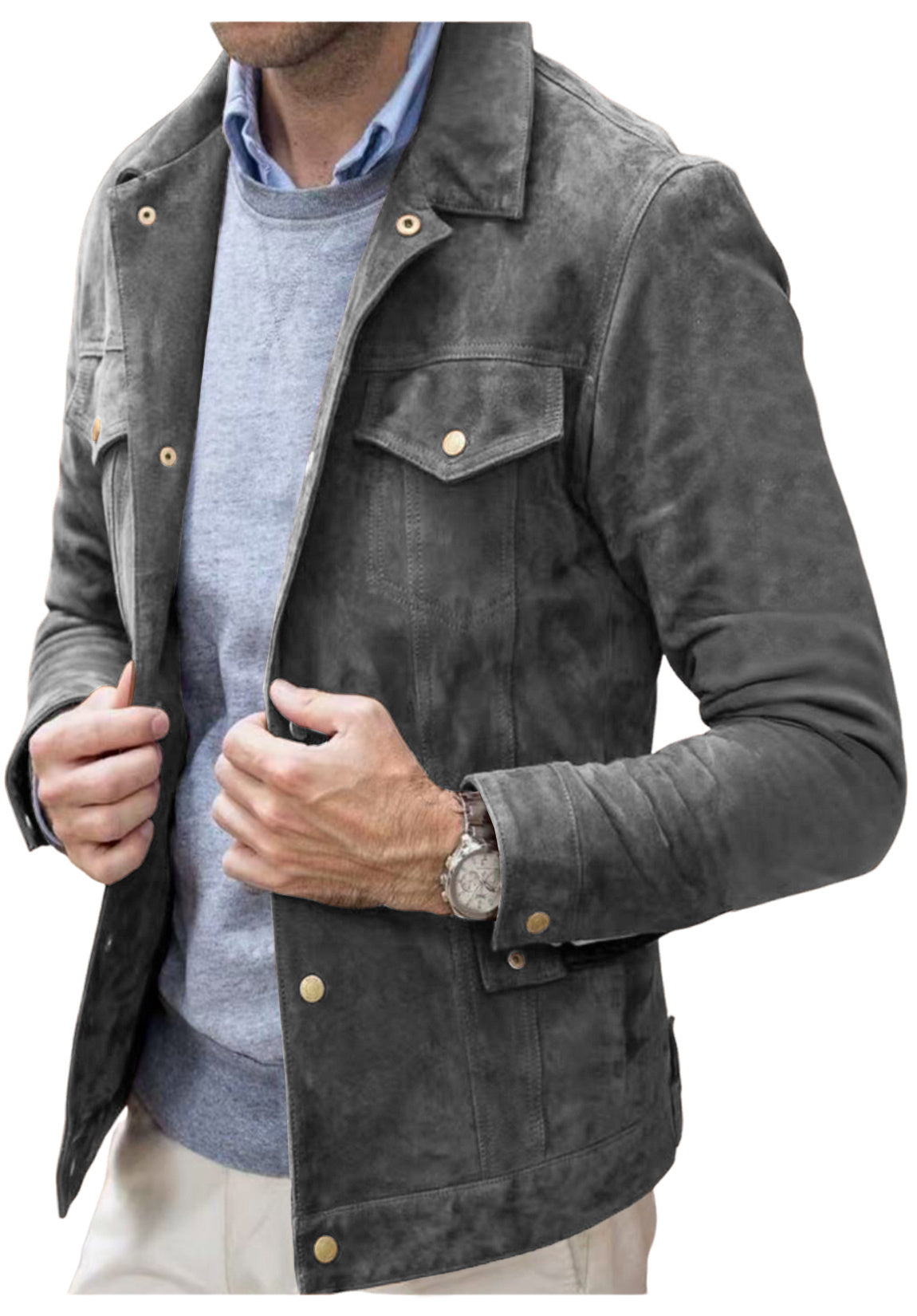 men suede jacket