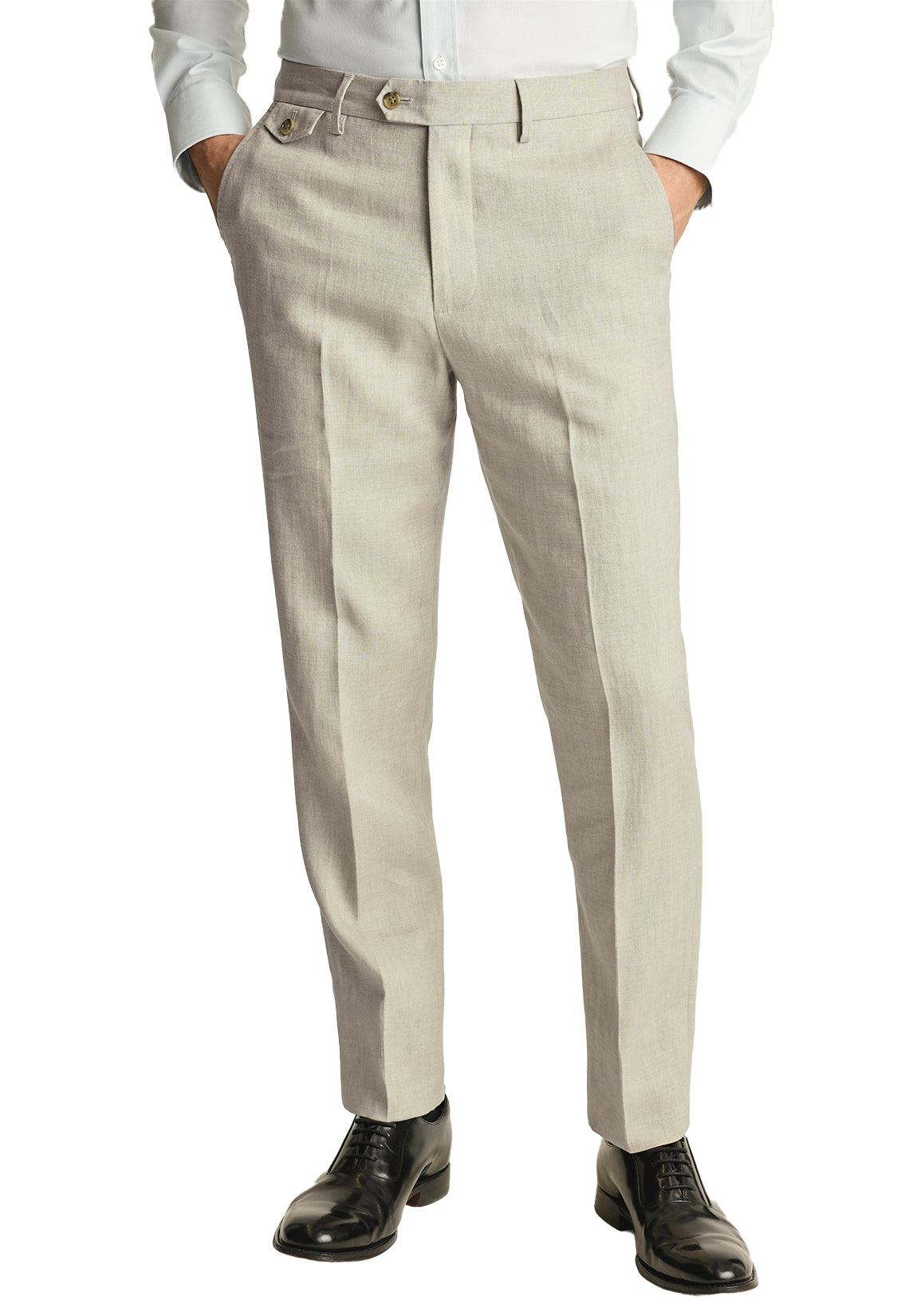Men Linen Pants Beige