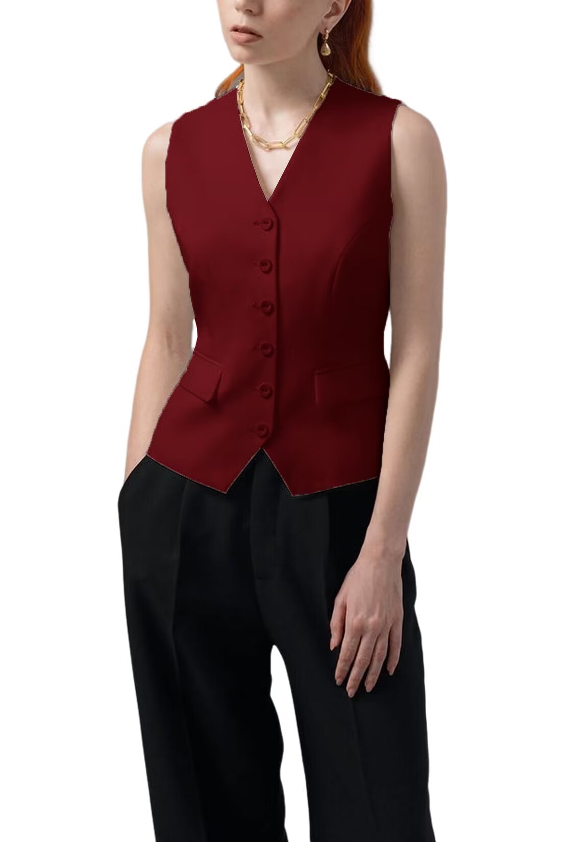 Women's red vest 
