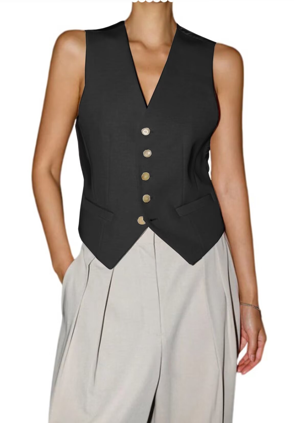 Women's black vest 