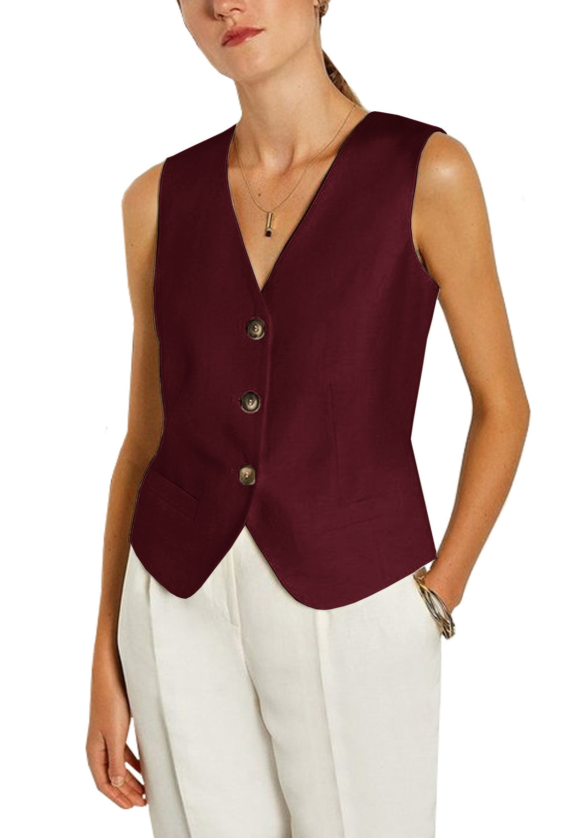 Women's red vest 