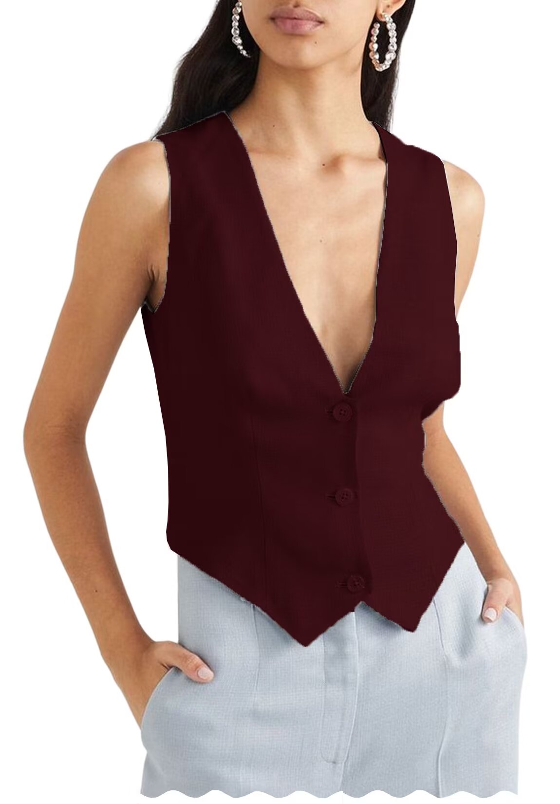 Women's red vest 