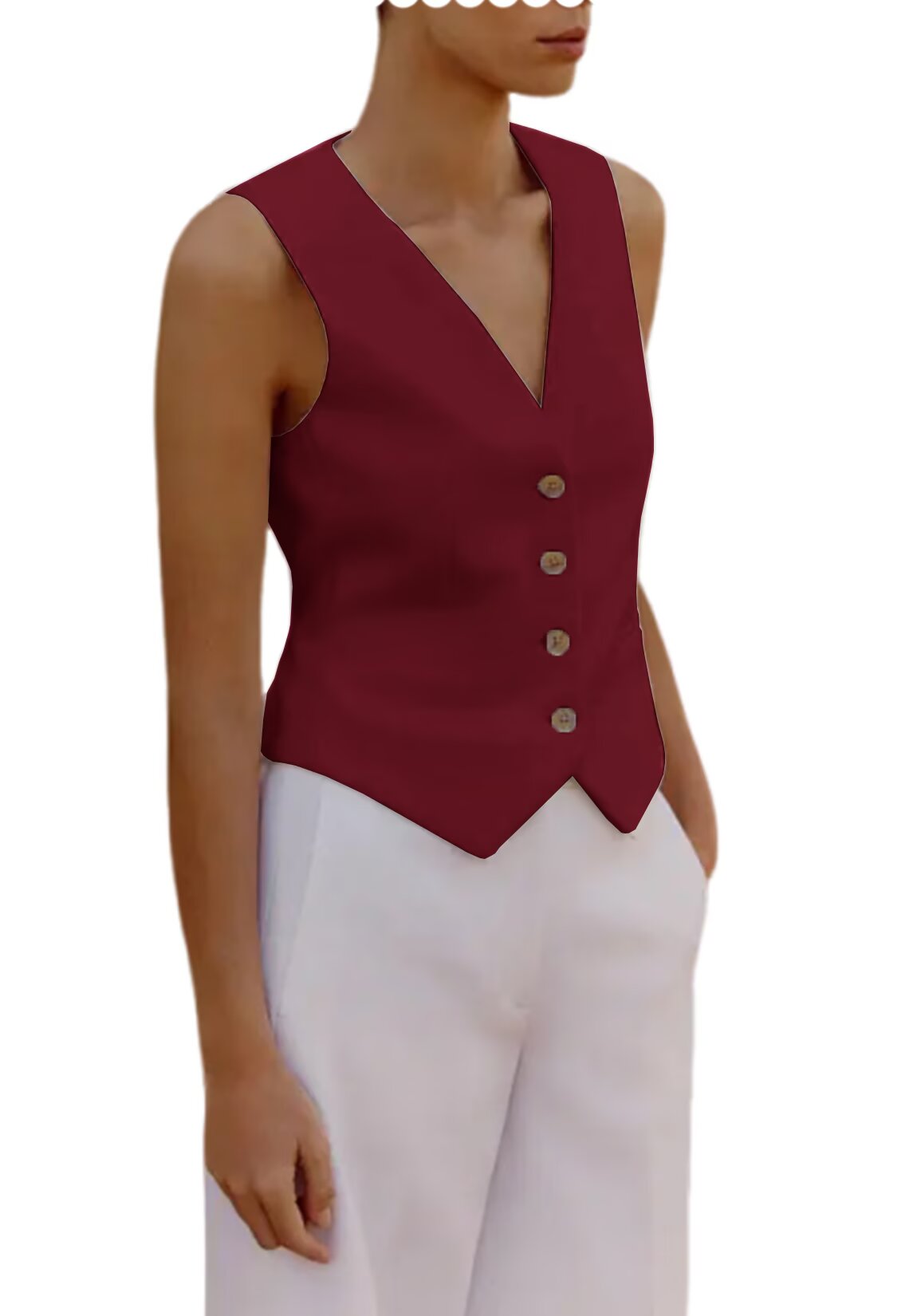 Women's red vest 