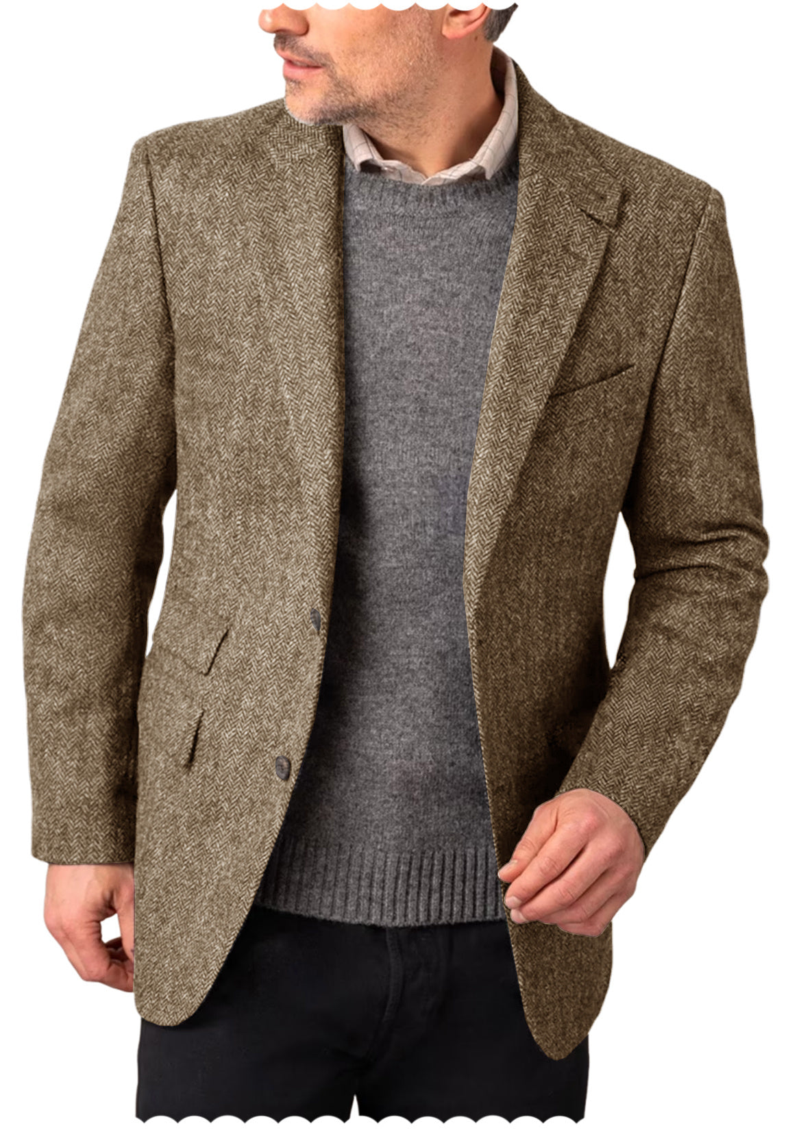 Men Tweed Jacket