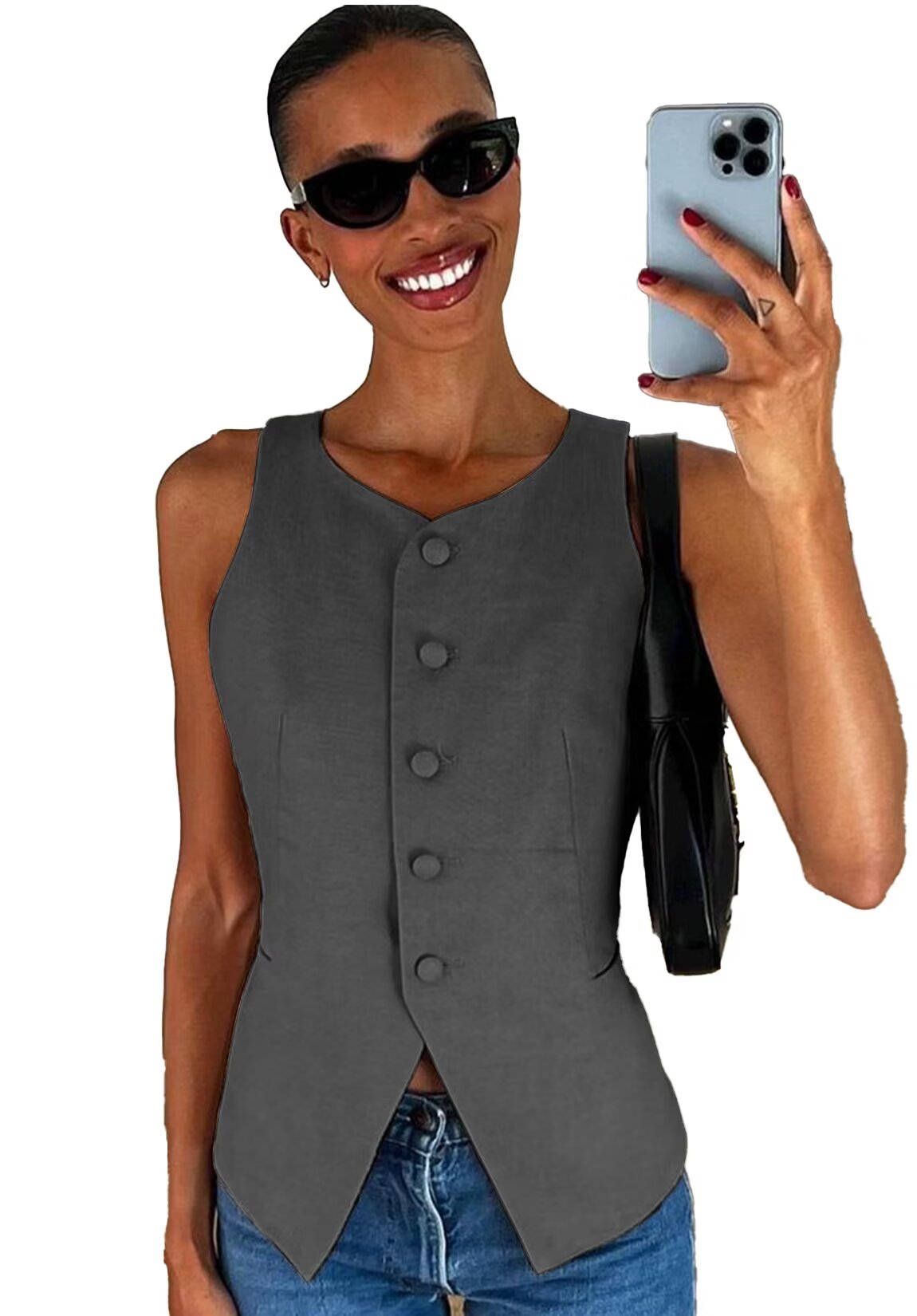 Women's grey vest 