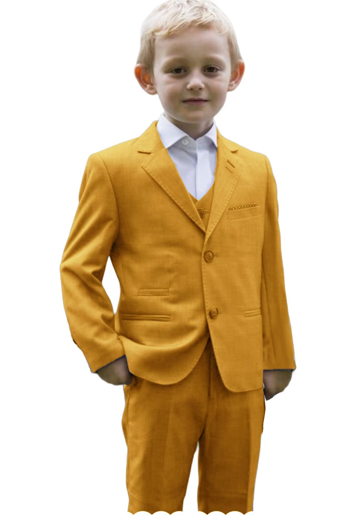 yellow suit