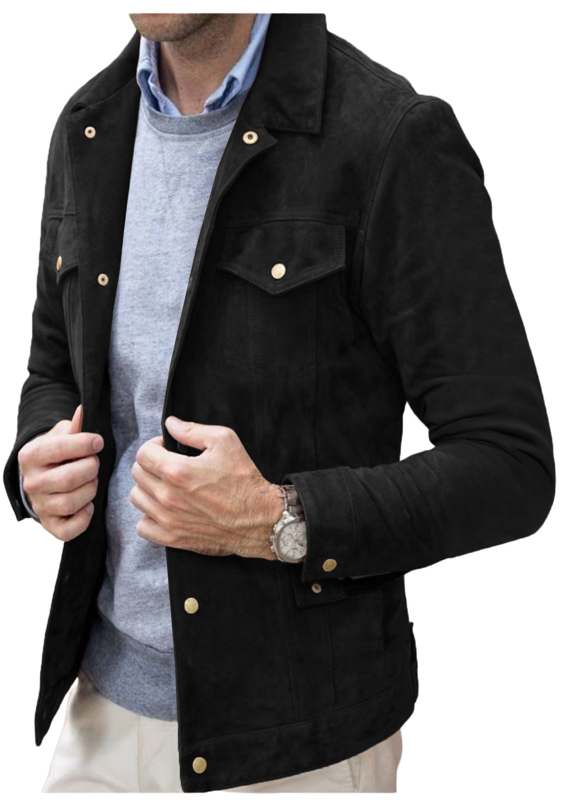men suede jacket