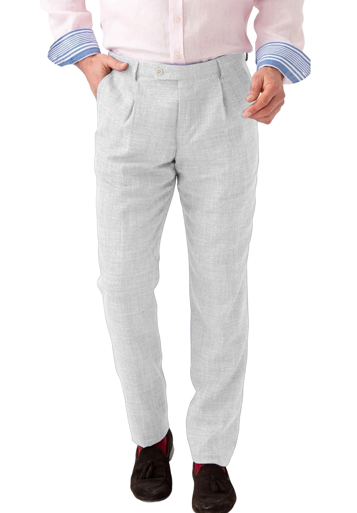 Men Linen Pants White