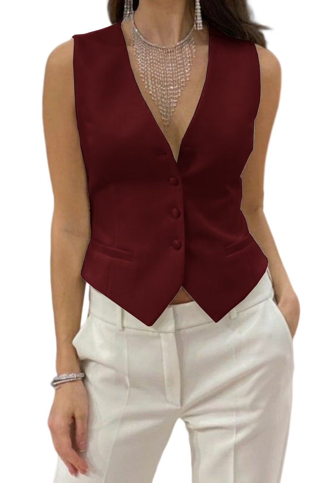Women's red vest 