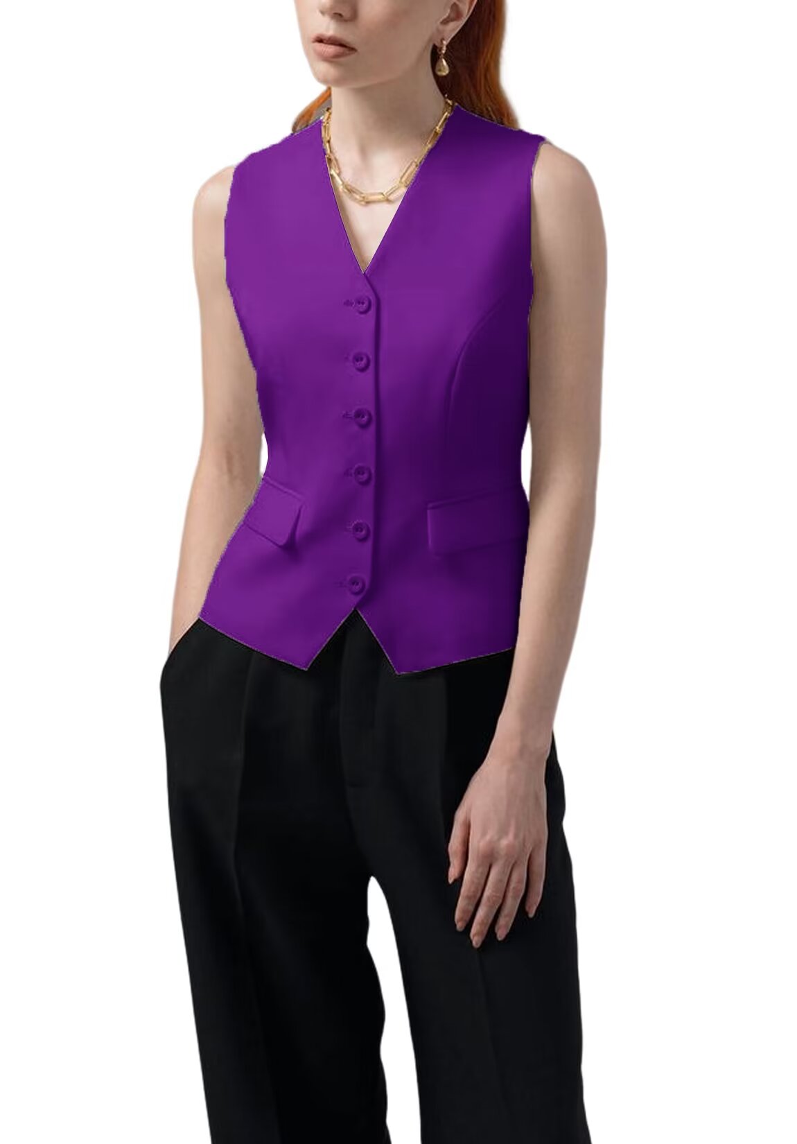 Women's purple vest 