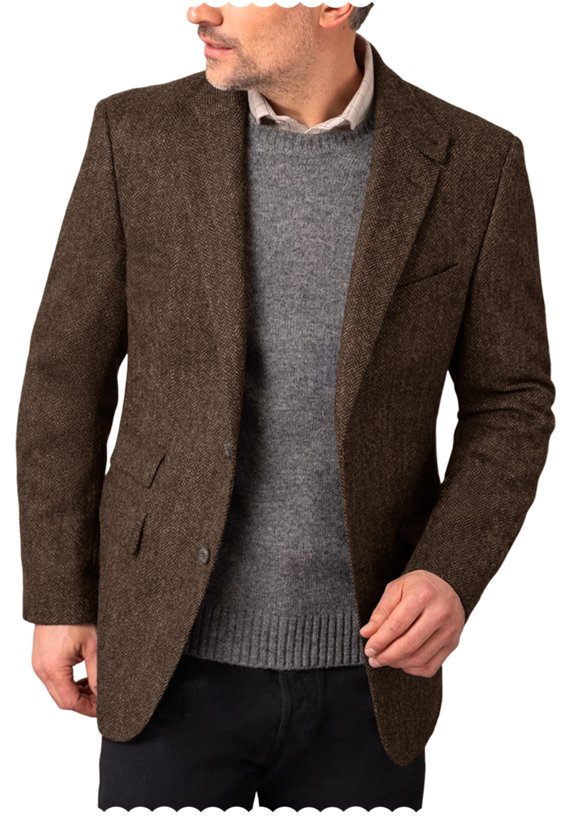 Men Tweed Jacket