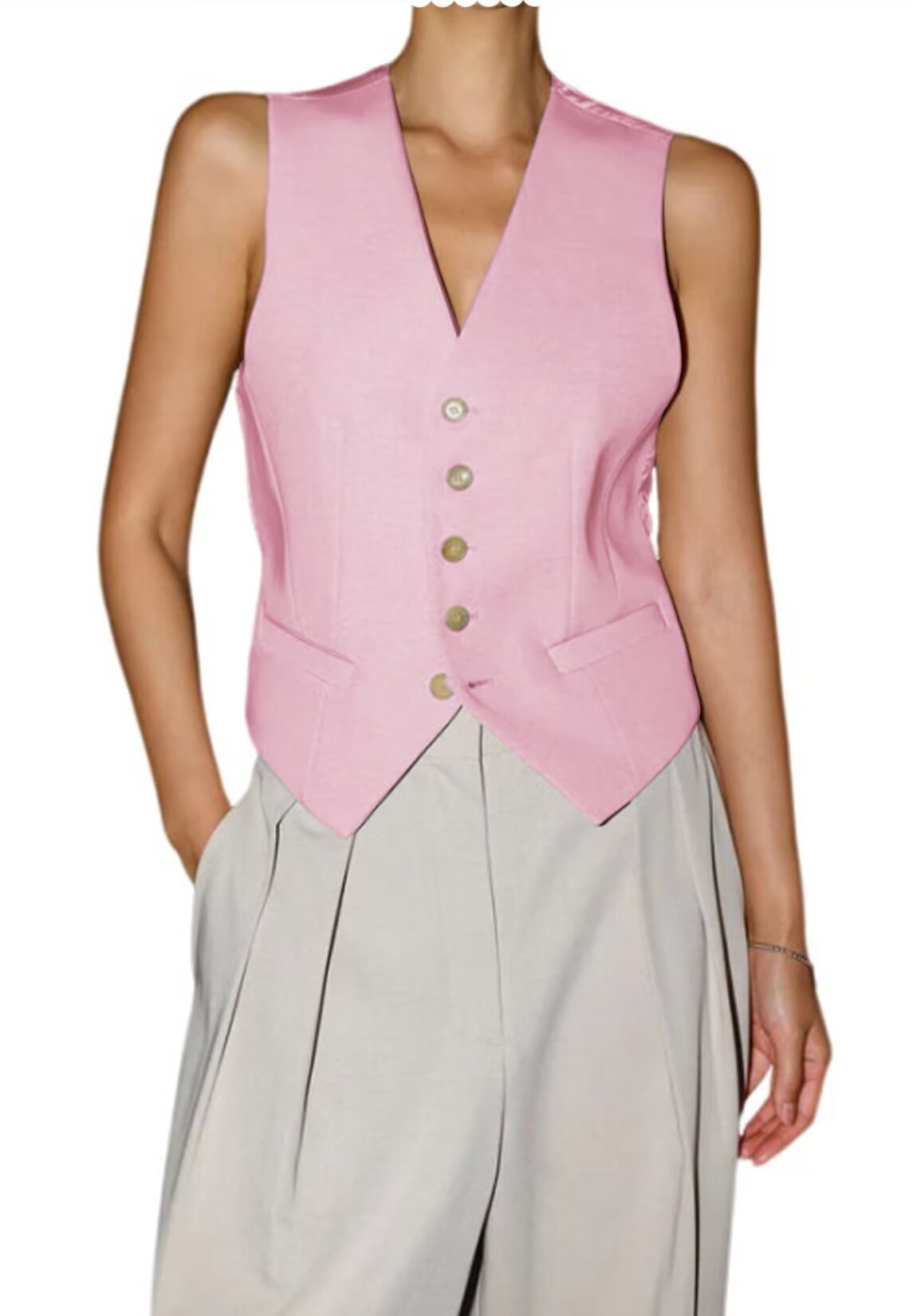 Women's pink vest 