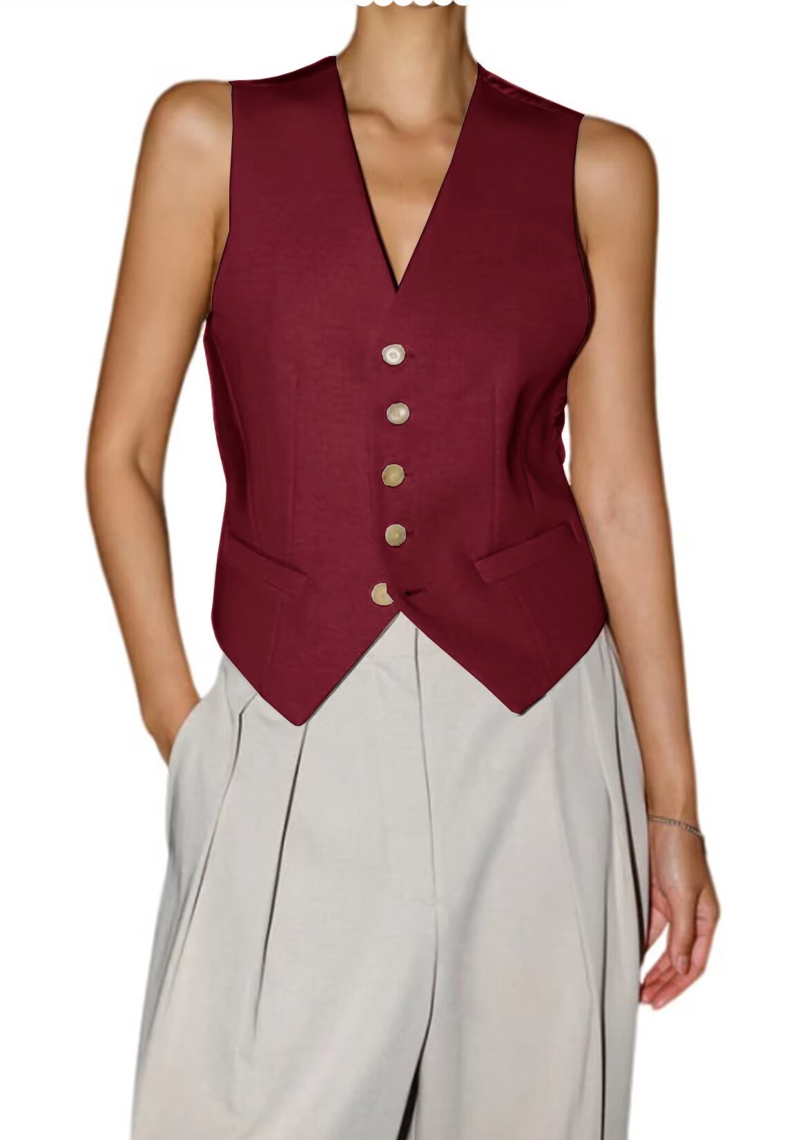 Women's red vest 