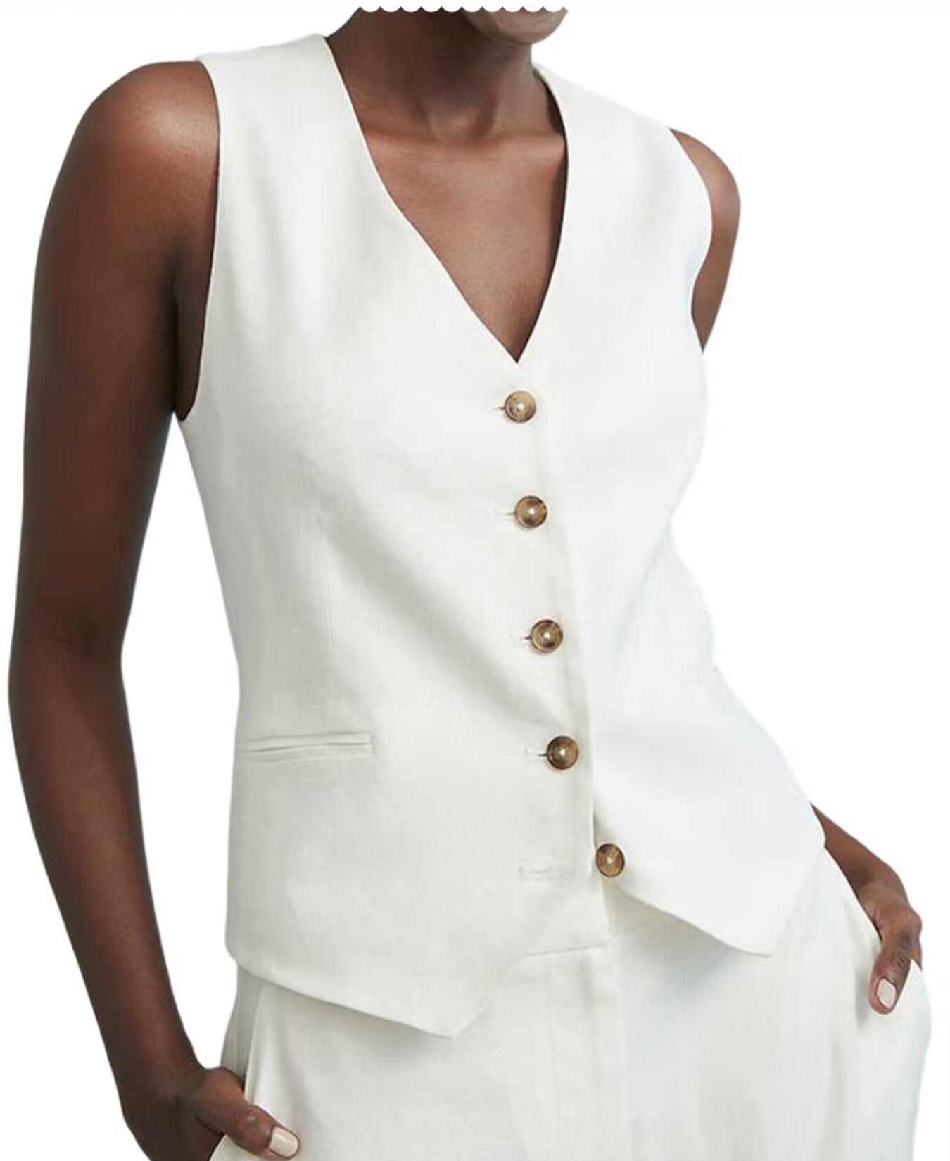 Women's ivory vest 
