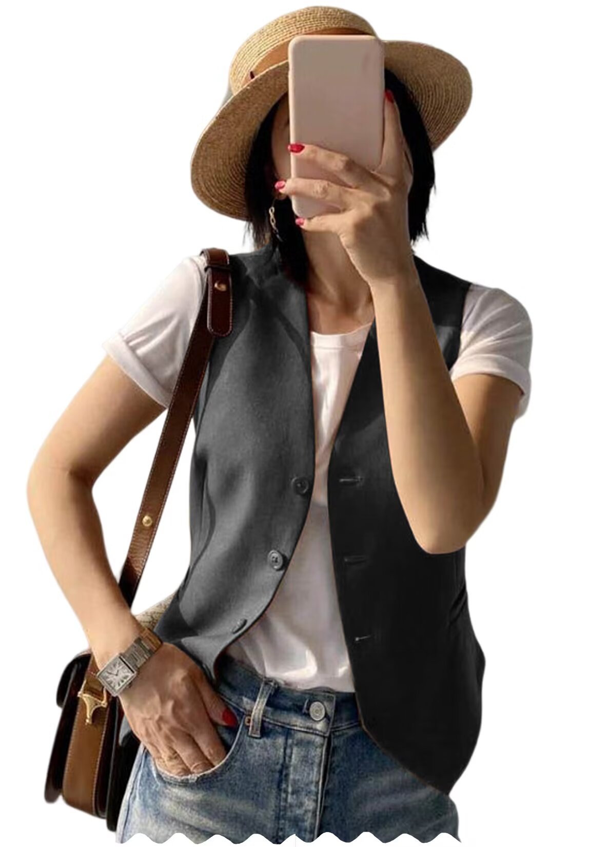 Women's grey vest 