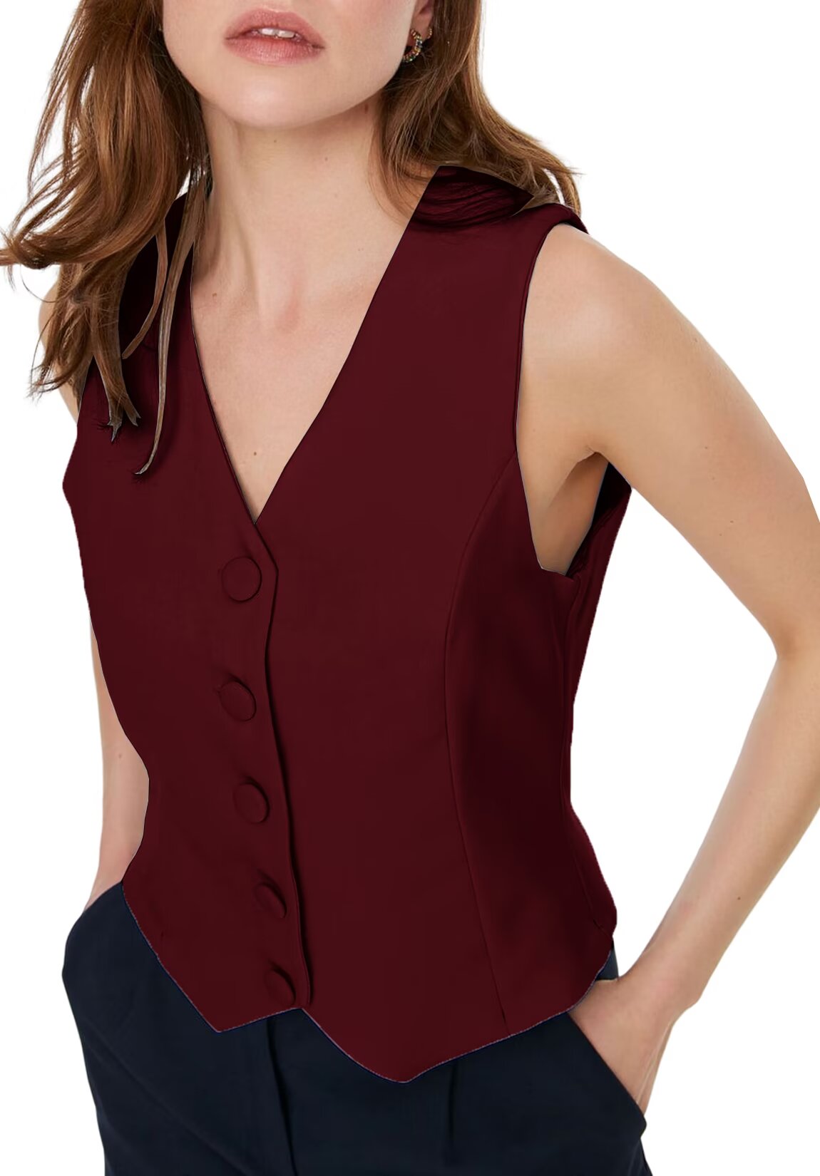Women's red vest 