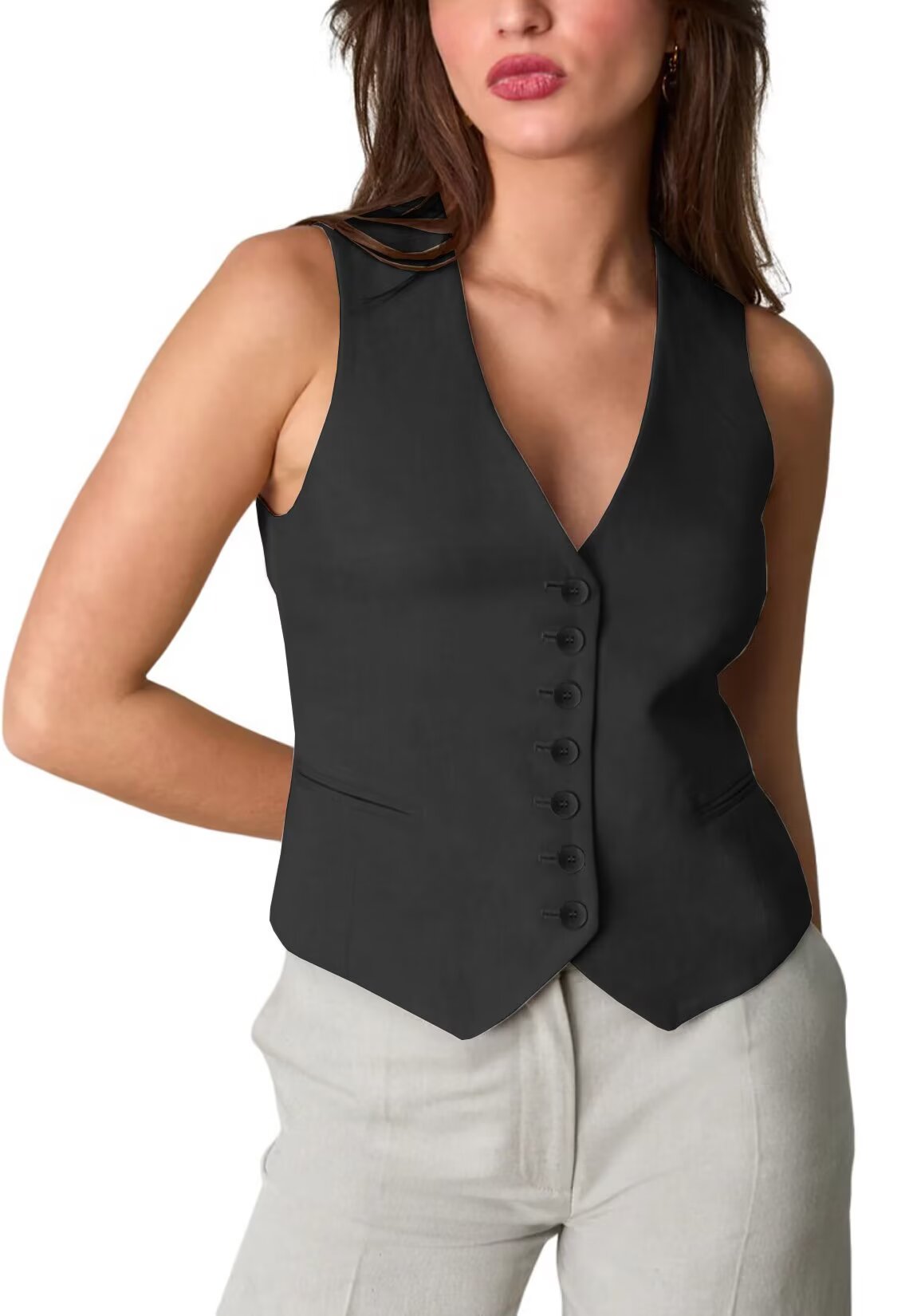 Women's black vest 