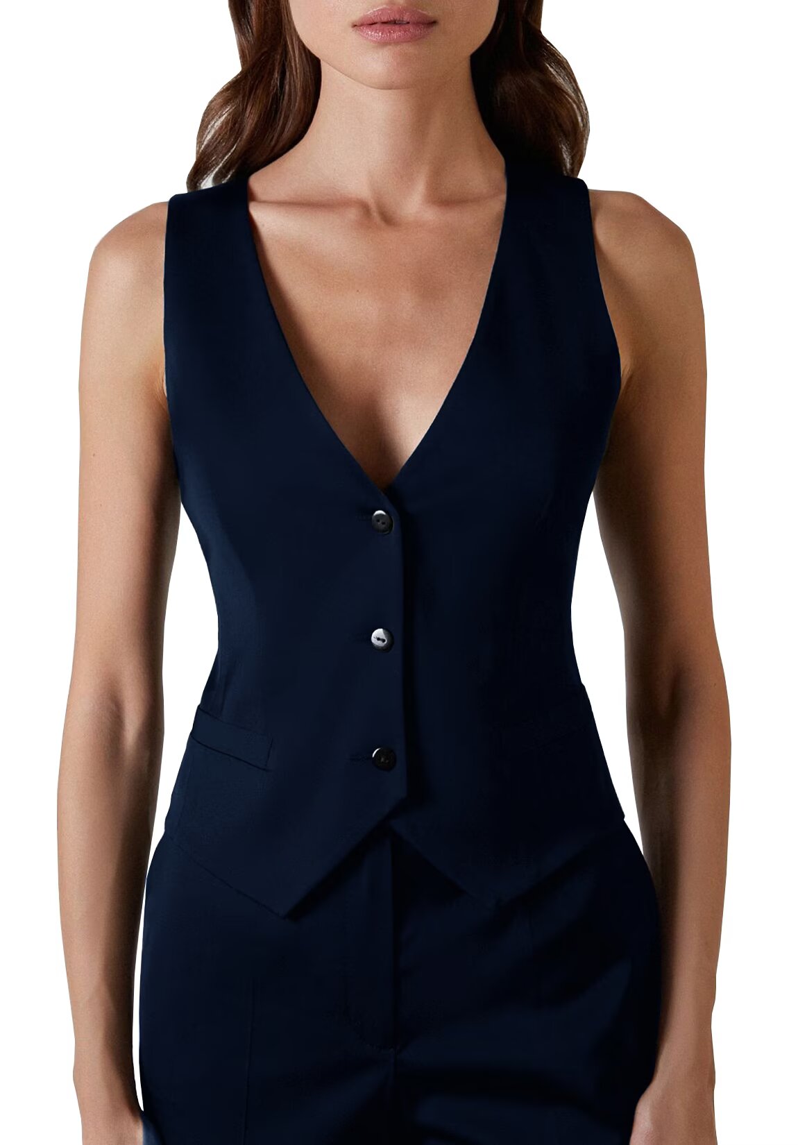 Women's blue vest 
