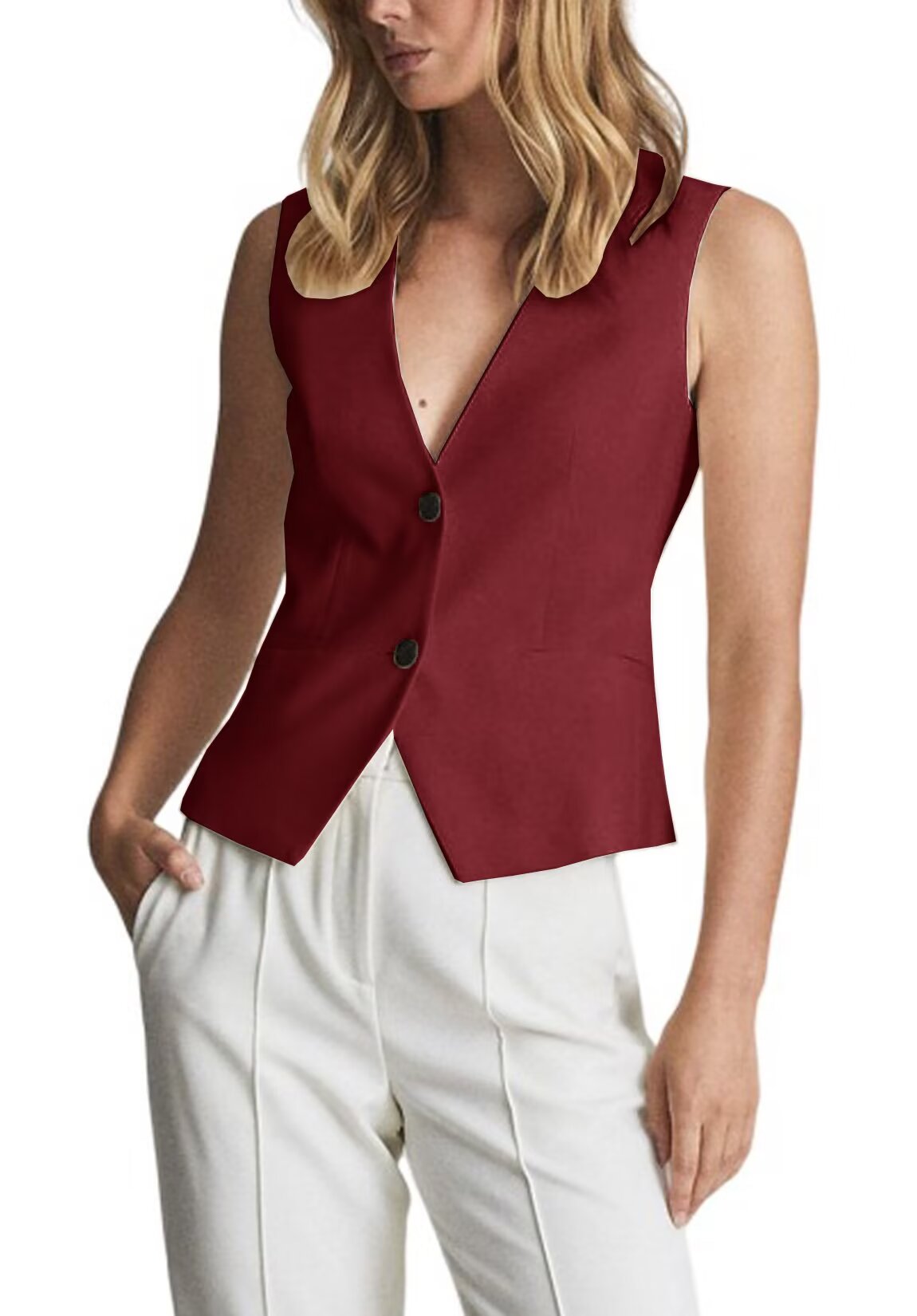 Women's red vest 