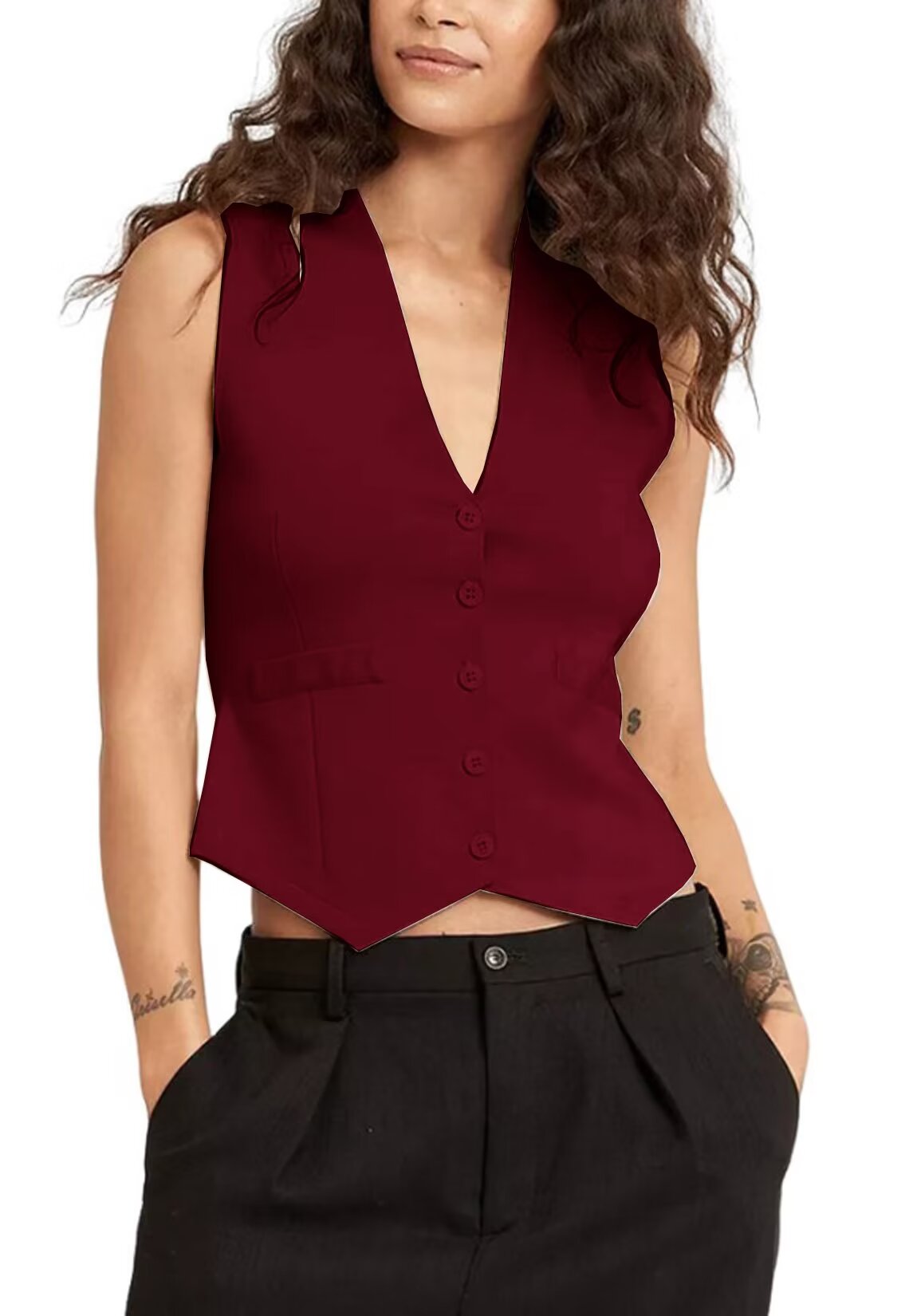 Women's red vest 