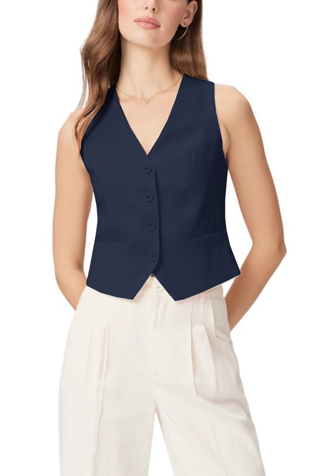 Women's blue vest 