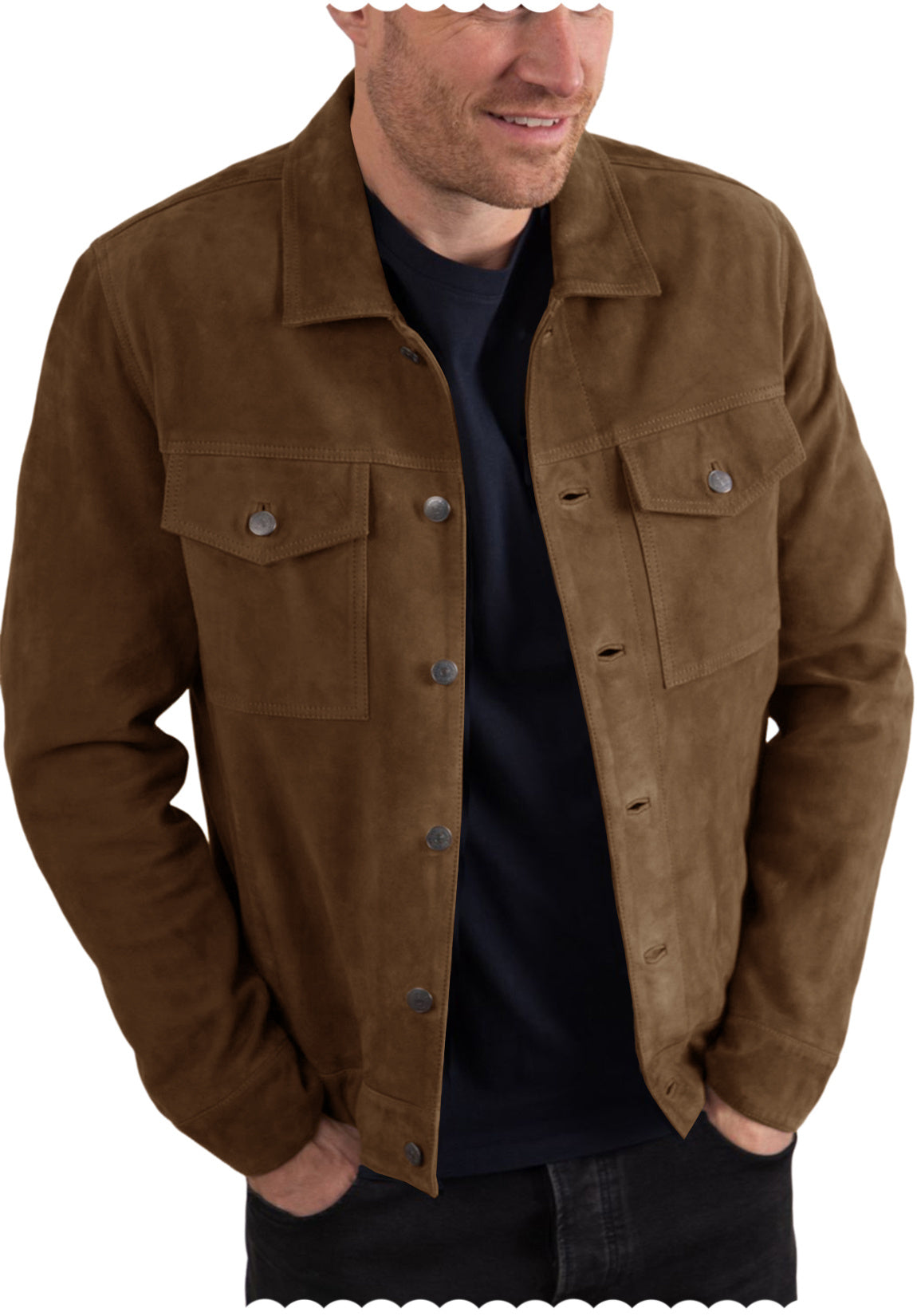 men suede jacket