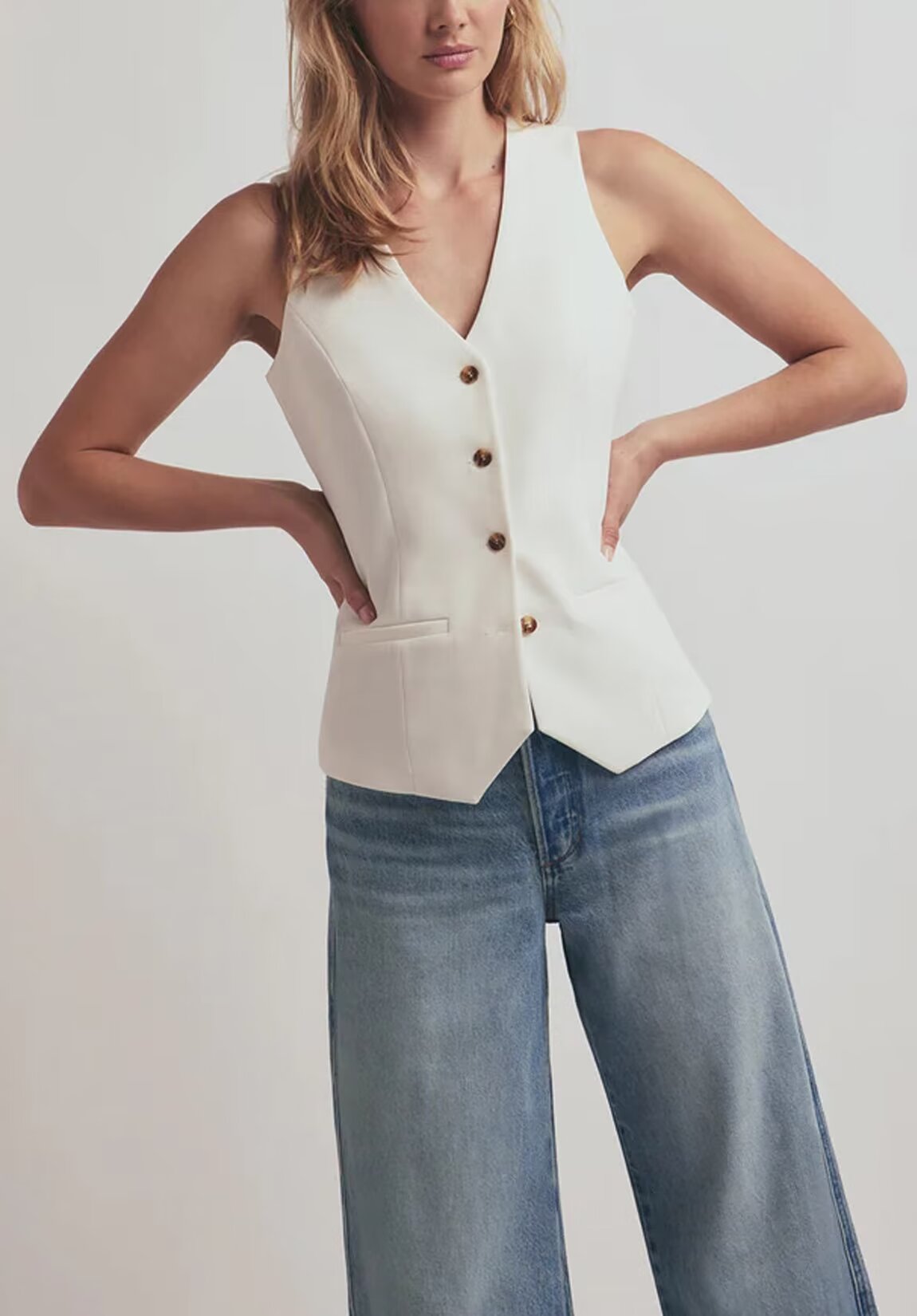 Women's ivory vest 