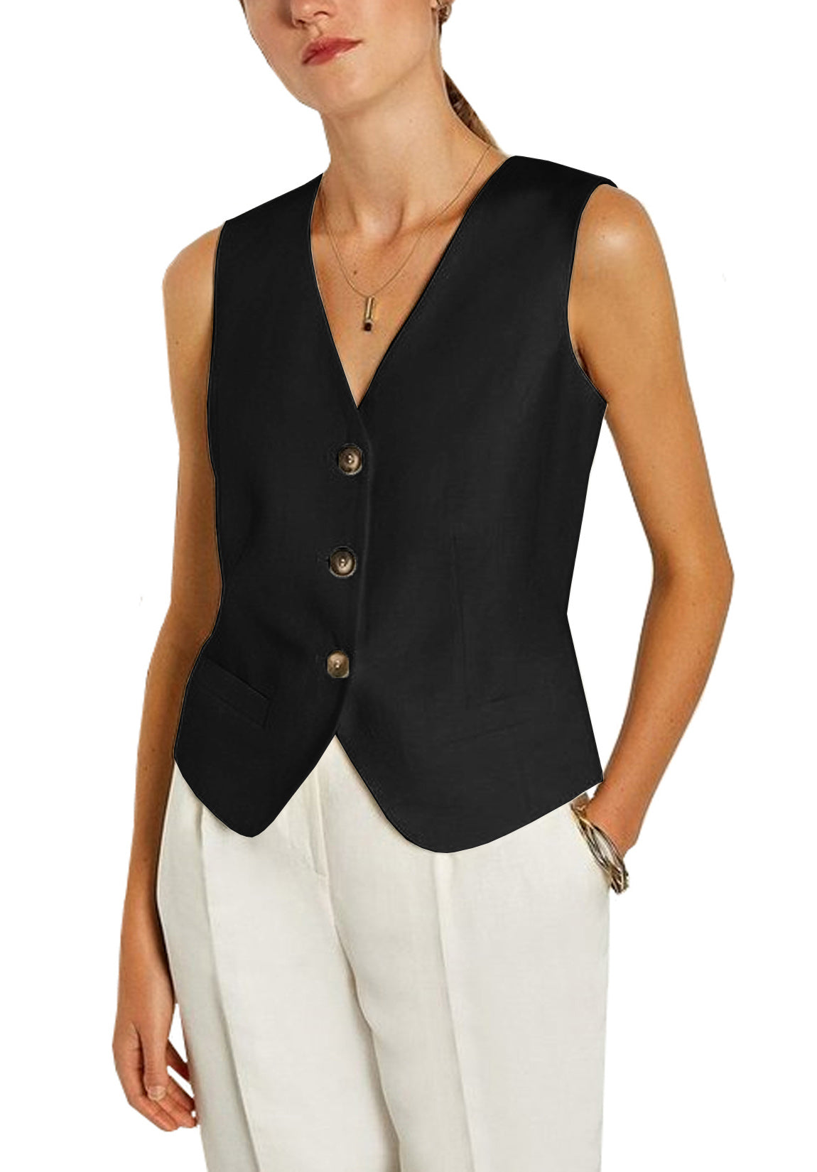 Women's black vest 