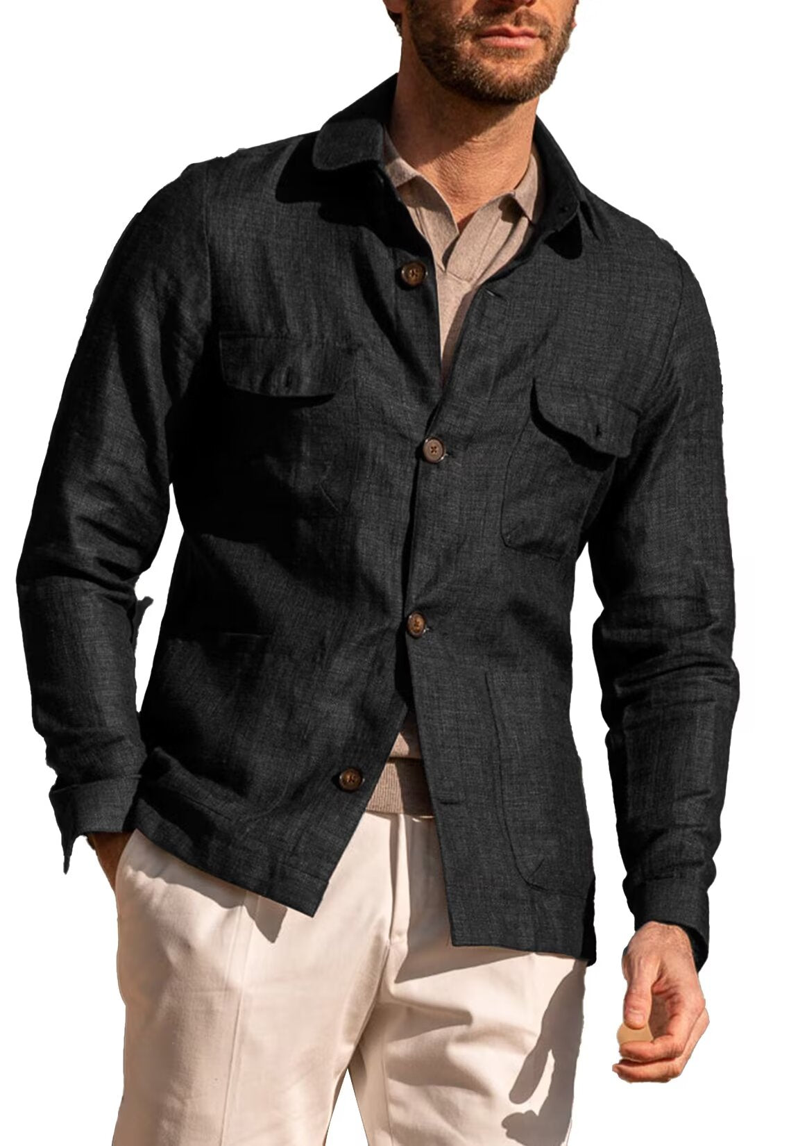  men??£¤s linen jacket 