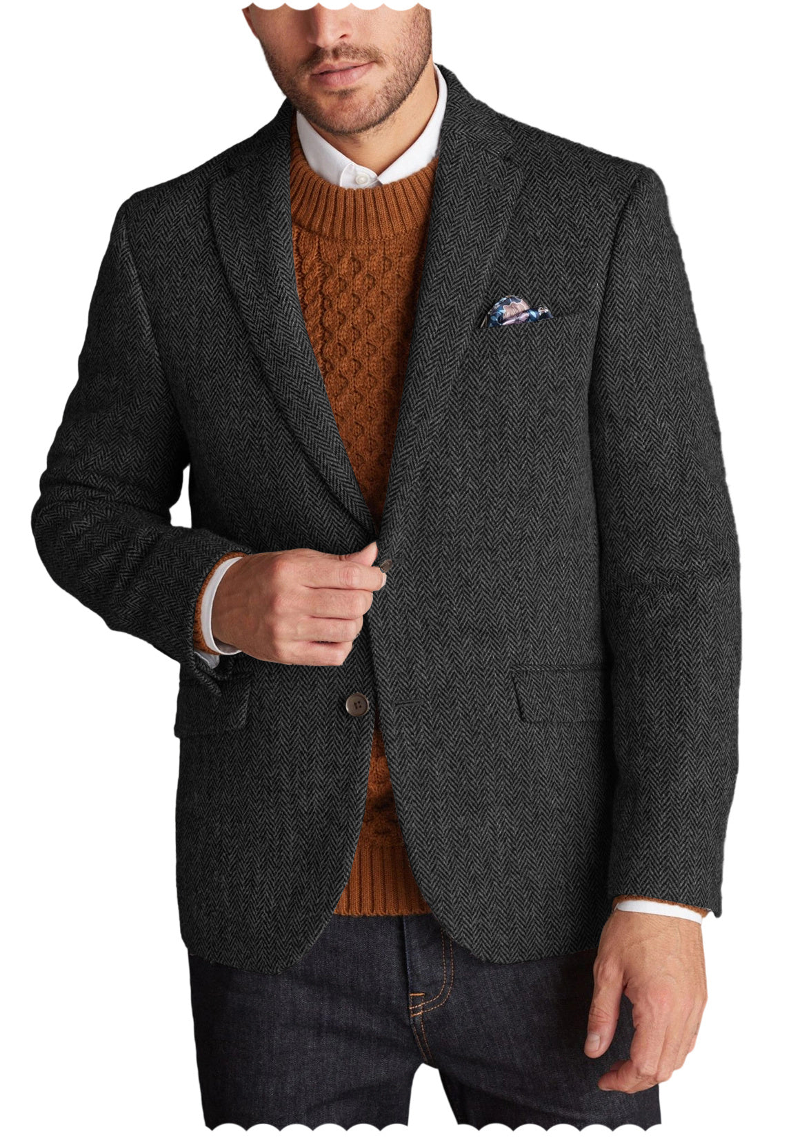 Men Tweed Jacket
