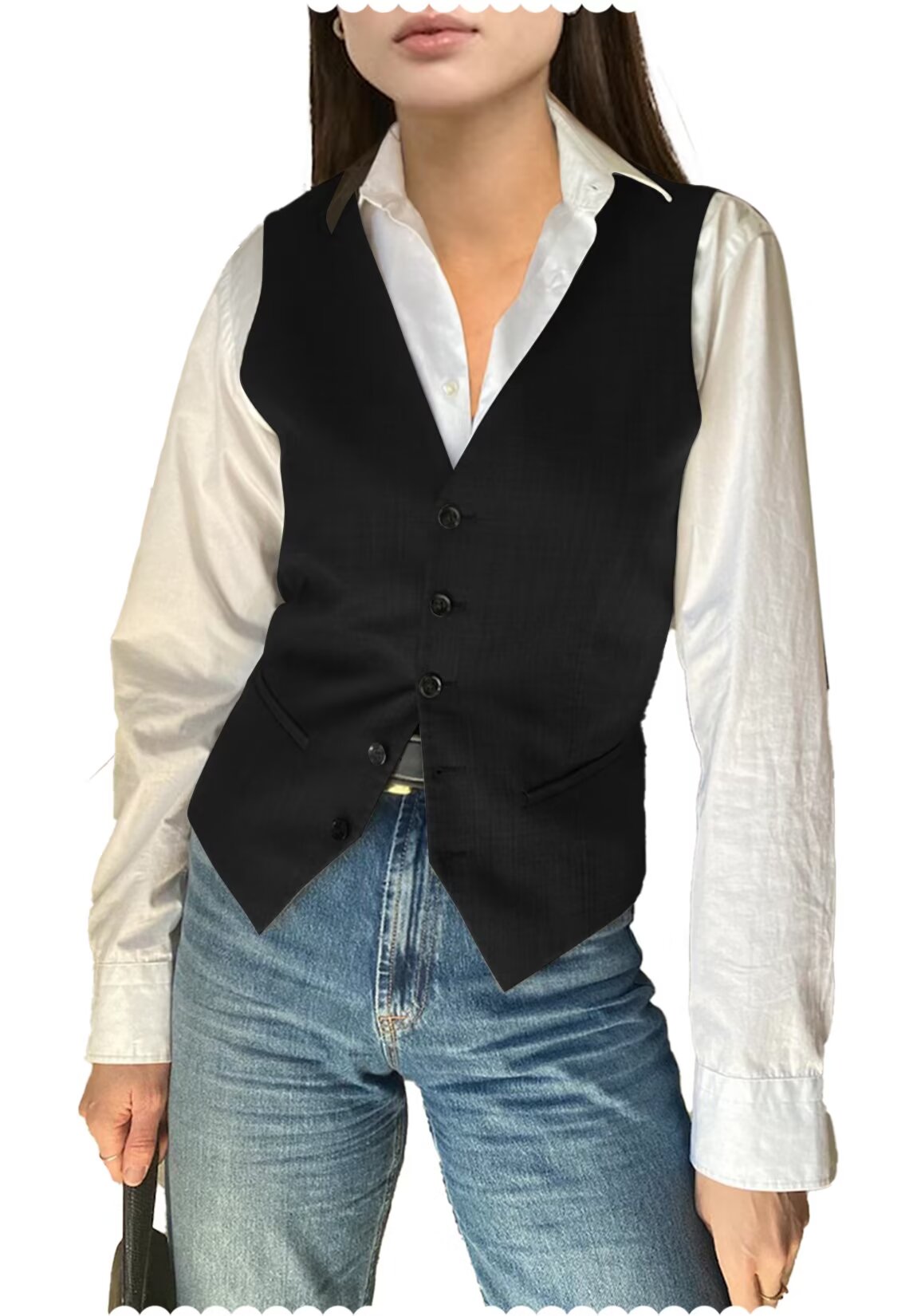 Women's black vest 
