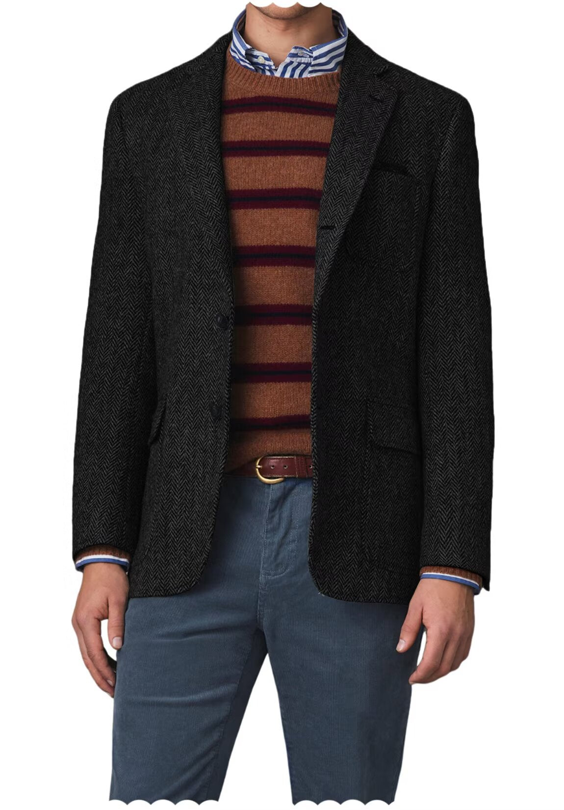 Men Tweed Jacket
