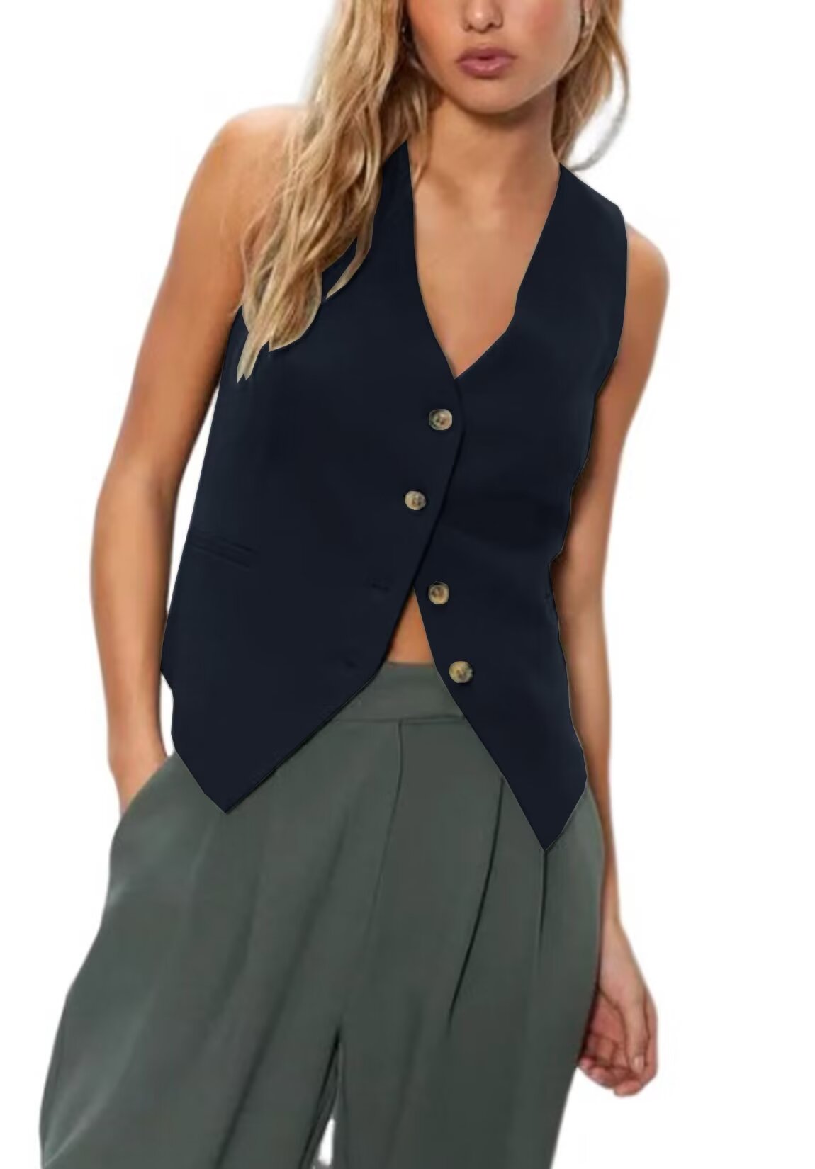 Women's blue vest 