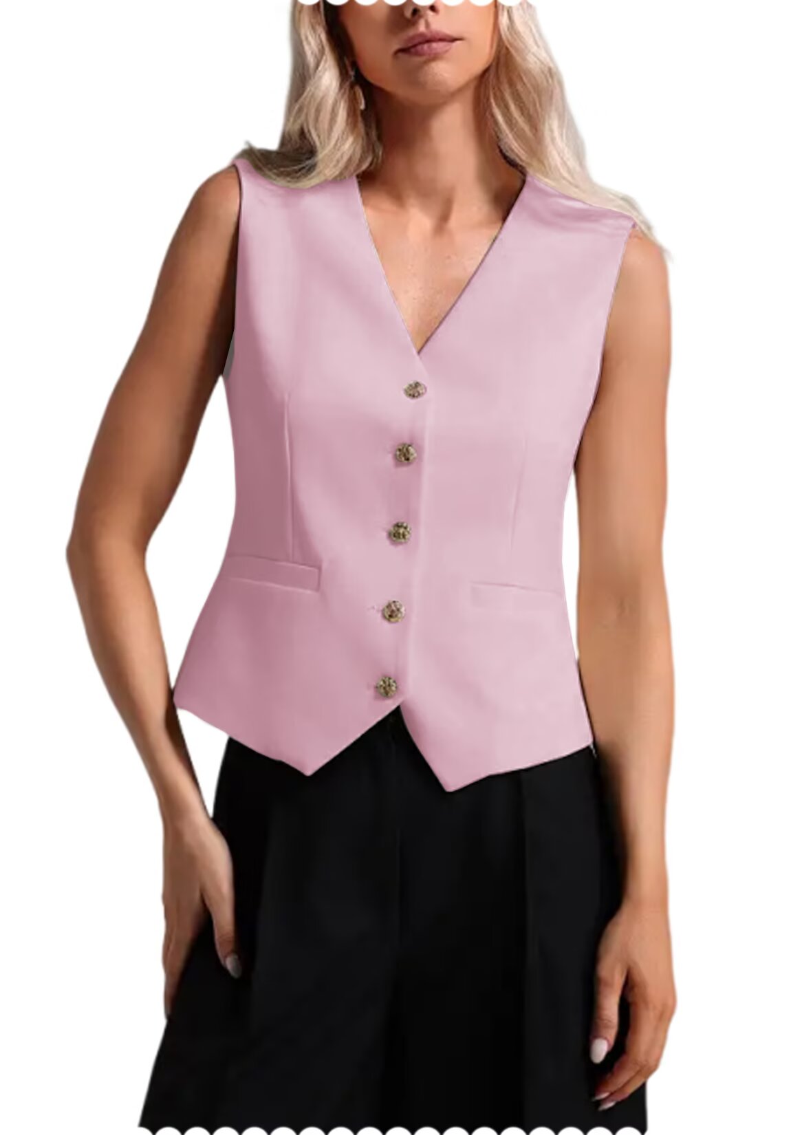 Women's pink vest 