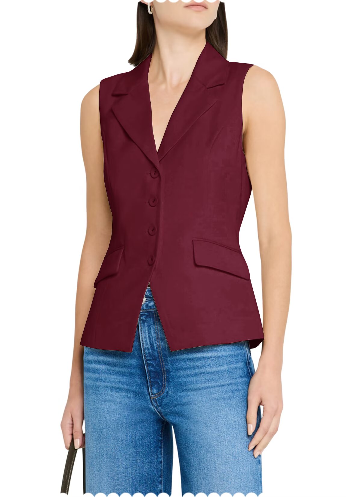 Women's red vest 